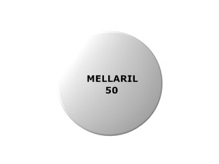 Mellaril medication package